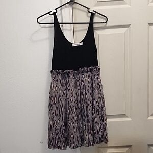 Minkpink Black and Purple Sleeveless Dress
